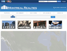 Tablet Screenshot of montrealrealties.net
